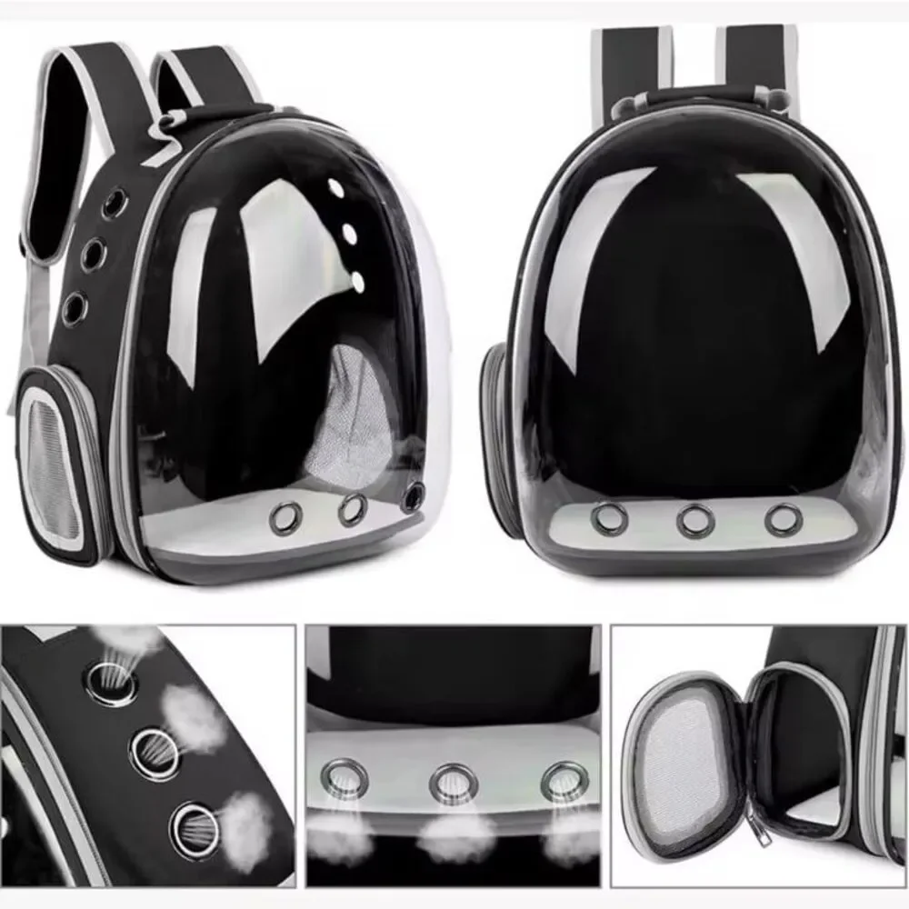 abigail&bleu Cat Pet Carrier Backpack Transparent Capsule Bubble Pet Backpack